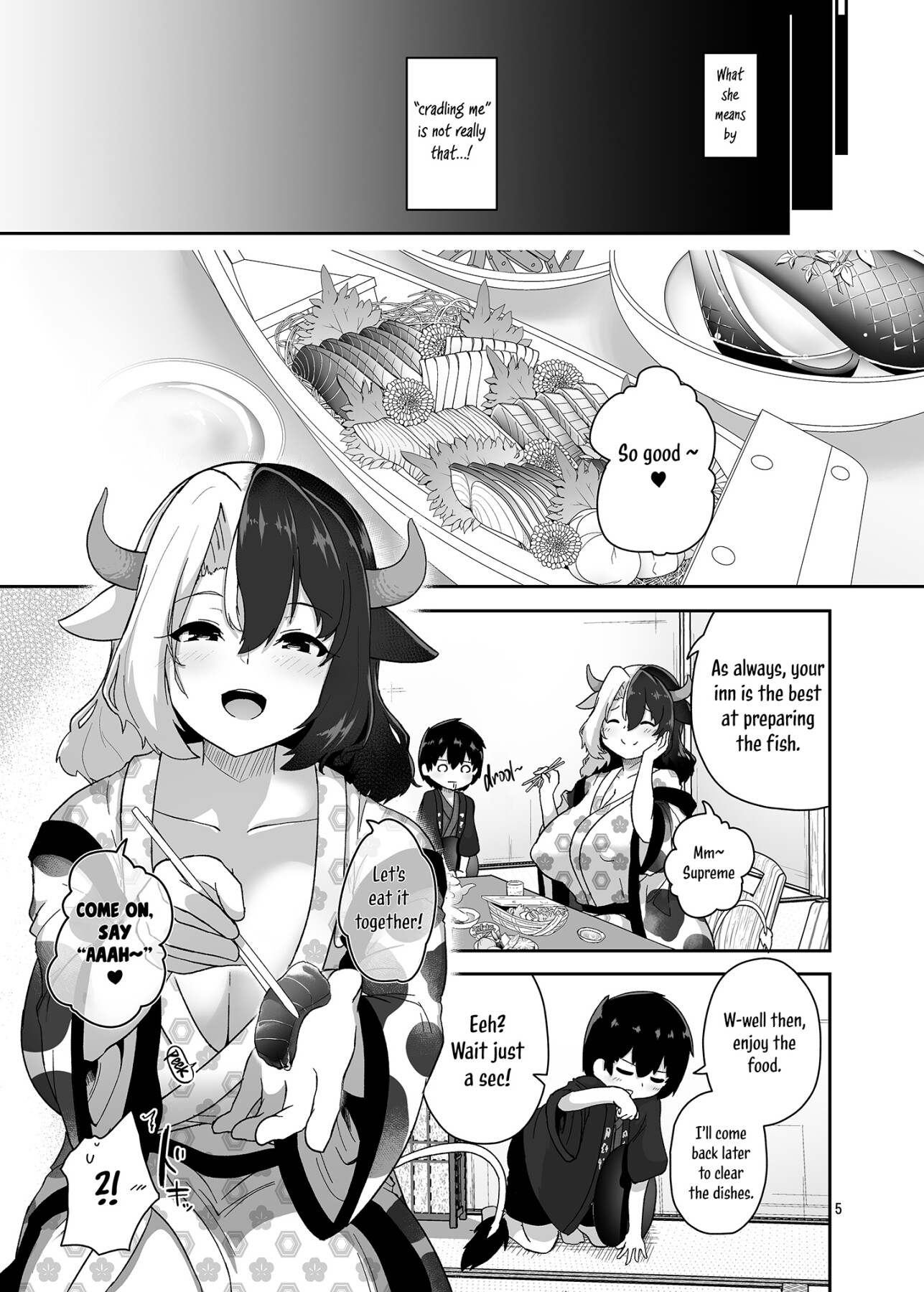 Hentai Manga Comic-Young Milk and Mature Ejaculation-Read-4